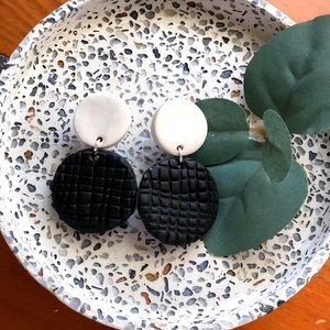 Handmade polymer clay earrings in the style Hannah